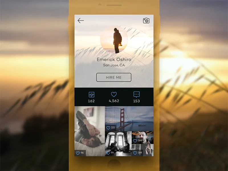 Photo app UI — image 1