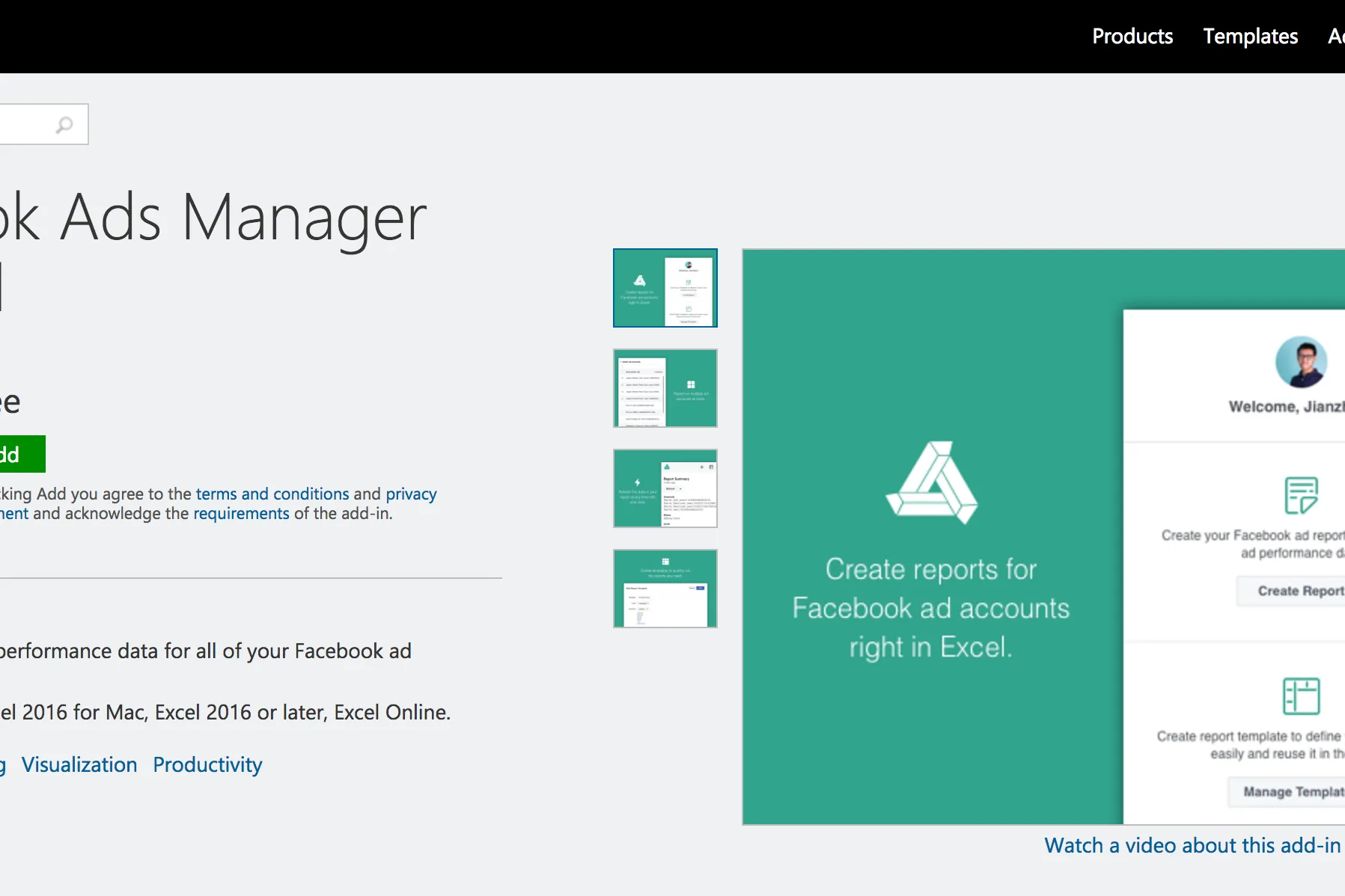 Facebook Ads Manager for Excel