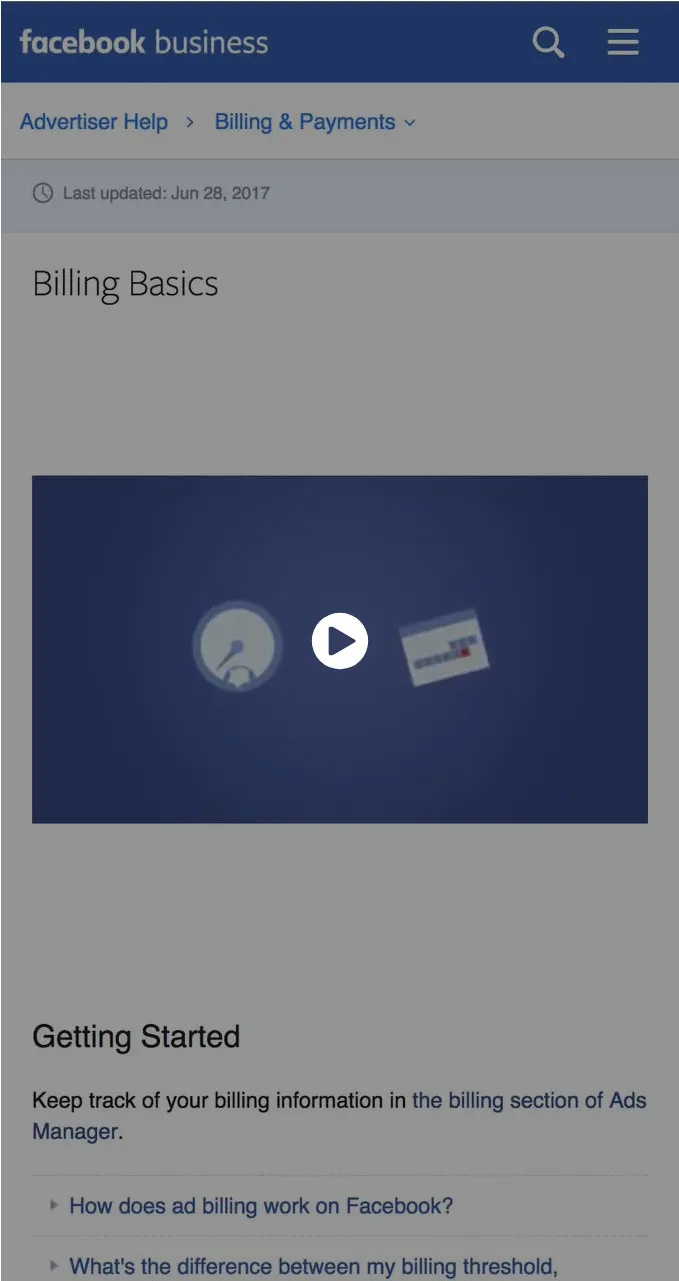 Creative Director - Facebook Business — video poster