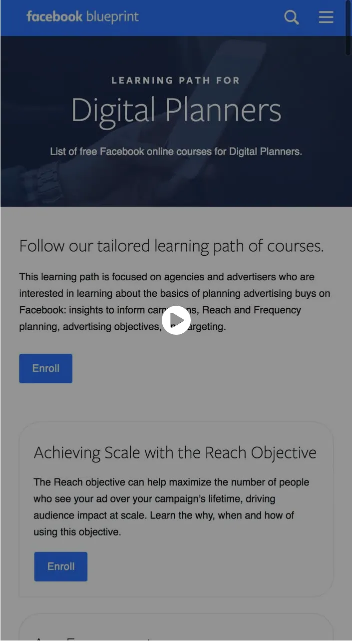 Creative Director - Facebook Blueprint — video poster